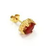 Nuevos pendientes de aro con cruz de circón incrustado de estilo retro de alta gama, pendientes de acero de titanio simples y versátiles para hombres y mujeres, estilo japonés y coreano, venta directa