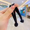 Cuerda de pelo de goma para niños con doble nudo y aro plano ancho para el pelo, linda cuerda para el pelo de bebé, cuerda para el pelo de niña, accesorios para el pelo