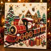 Kit DIY Pintura de Diamante Fantasma de Halloween 5D Pintura de Diamante Papai Noel de Natal Decoração de Casa Feita à Mão