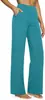 Pantalones de Yoga Rectos de Cintura Alta de Punto Sueltos Casuales con Bolsillos Nuevos de Venta Caliente Transfronterizos Europeos y Americanos