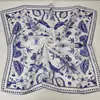 Lenço quadrado Rao Yun 70 seda imitação novo estilo americano vermelho com estampa paisley e bolinhas, estilo versátil para usar na cintura, marca d'água, em estoque