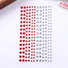 Adesivos decorativos de diamante com bolinhas em degradê coloridas para rosto de crianças, adesivos de diamante DIY feitos à mão, adesivos autoadesivos de strass e pedras preciosas