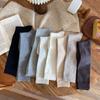 Otoño e Invierno Nuevo Color Hilado Spun Color Sólido Calcetines de Pantorrilla Sin Costuras Básicos Calcetines Flojos Calcetines de Mujer Jk Venta al por Mayor Zhuji