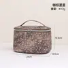 Bolsa de Maquillaje Nueva Personalizada de Amazon Estilo Nórdico Plateada Portátil de Viaje Neceser de Cuero PU Bolsa de Almacenamiento para Cosméticos