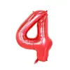 Globos de Aluminio con Números Grandes Versión Americana de 40 pulgadas para Decoración de Fiesta de Cumpleaños Globos de Aluminio con Números