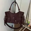 Bolsa de Ombro Studded de Nicho para Mulheres 2026 Nova Moda de Verão Retro Versátil para o Dia a Dia Bolsa de Ombro Única Bolsa Transversal