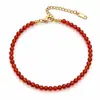 Moda Transfronteriza Europea y Americana Tobillera Sencilla de Perlas Blancas para Mujer Estilo Maduro Suave Uso Diario Joyería para el Pie Ajustable