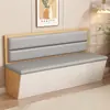 Sofá Booth de Madera Maciza para Comedor en Casa Contra la Pared para Uso Comercial en Tiendas de Té de Leche, Restaurantes, Bares, con Almacenamiento, Booth Modelo Nuevo