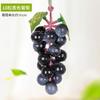 Fruta Simulada, Uva Simulada, Modelo de Passa de Fruta de Plástico, Enfeites de Decoração de Teto Interno, Folhas e Rattan