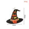 Fieltro Calabaza de Halloween Decoración para Fiesta Navideña Lindo Gato Colgante Disfraz Niños Calabaza de Halloween