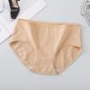 Braguitas de algodón para mujer, de cintura media y talla grande, cómodas, transpirables, con entrepierna y cadera.