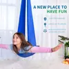 Rede Infantil Altamente Elástica Balanço de Tratamento Sensorial Especial para Crianças Balanço Interno e Externo Cadeira Suspensa Rede de Yoga Aérea