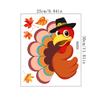 MS4348-ZC caricatura otoño Acción de Gracias Pavo Hoja de Arce pegatinas para inodoro baño baño decorativas pegatinas de pared