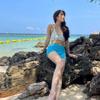 Traje de baño de tres piezas de alta gama para mujer, traje de baño de verano con cuello en el pecho pequeño, estilo bikini transfronterizo de Tailandia, aguas termales