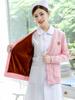 Fabricante Original Personalizado Tricô para Enfermeira Tricô Feminino Uniforme de Enfermeira Cardigan para Equipe Médica Jaqueta Espessa de Veludo