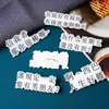 Broches Criativos de Texto em Acrílico Cuidadosamente Selecionados, Pins Divertidos, Decorações para Mochilas, Pequenos Presentes
