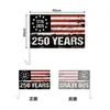 Bandeira Americana Personalizada do 250º Aniversário para Janela de Carro, Decoração Externa Bandeira de Carro com Mastro, Transfronteiriço
