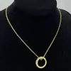 Collar Dior/Dior Cerdo Nariz Cd Letra Colgante Pedrería Clásico Gama Alta Versión Collar para Mujeres Venta Directa de Fábrica