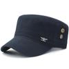 Chapéu Masculino Inverno Estilo Coreano Moda Beisebol Cap Verão ao ar livre Sun Hat Casual All-match Flat Cap Militar Cap