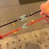Novio Mujer Hebilla de Campana Pareja Novia Pulsera Nueva Regalo Cuerda de Miel Pequeño Ping An Tejido Tocador Parejas Palabra Fu Entregado en Mano