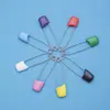 Alfinetes de Segurança Grandes para Crianças, Alfinetes para Babador de Bebê, Alfinetes Coloridos de Aço Inoxidável com Fivela de Rosto Sorridente para Uso Doméstico