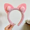 Nuevo pasador de pelo alto peculiar 2026, diadema de maquillaje estilo coreano otoño/invierno, diadema divertida de felpa, accesorio versátil para el cabello para mujeres