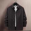 Estação Europeia Luz Luxo Tendência Primavera e Outono Nova Moda Masculina Bronzeamento Polo Point Camisa Casual de Negócios Camisa de Manga Longa