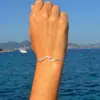 Pulsera de Cadena Ondulada de Aleación Popular Transfronteriza Europea y Americana Moda Simple Versátil Joyería Ideal para Parejas y Mejores Amigos