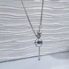 Nuevo Collar con Colgante de Calabaza de Cristal Otoño e Invierno para Mujer Joyería Accesorios de Nicho de Lujo Ligero Nueva Cadena para Suéter