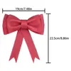Lazo de EVA estilo europeo y americano, rojo, para decoraciones temáticas de Navidad, accesorios populares para cumpleaños y adornos navideños