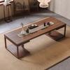 Nova Mesa de Chá e Cadeiras de Madeira Maciça Estilo Chinês Combinação Mesa de Chá Zen Mesa de Chá de Tronco Mesa de Chá para Sala de Chá de Escritório em Casa e Cadeiras