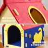 Nido para gatos de fieltro, adecuado para todas las estaciones, nuevo nido seguro semi-cerrado para gatos, casa especializada para dormir y rascar para gatos Maine Coon