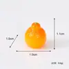 Nuevos Mini Accesorios de Resina de Frutas Realistas Manzana Plátano Fruta Supermercado Casa de Muñecas Juguete de Comida DIY Adornos de Resina