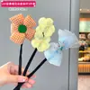 Ferramenta de Penteado Infantil Acessório de Cabelo Flor Fofa para Meninas Estilo Coreano Trançado Coque Despojado Ferramenta de Penteado