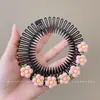 Herramienta para Peinar Flequillos y Recoger el Cabello de Niños, Peine Invisible para el Cabello, Pinza para el Cabello Linda para Niñas, Peine de Tirar para la Parte Posterior de la Cabeza