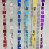 Adereços de Decoração de Casamento Prata Dourado Vermelho Azul 3cm Pequeno Quadrado Cortina de Fio de Lantejoulas