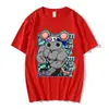 Camiseta Divertida Manga Músculo Ninja Rato Muki Fitness Anime Matador de Demônios Uzui Tianyuan para Homens e Mulheres