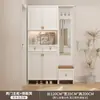 Gabinete de Zapatos de Madera Maciza, Gabinete de Entrada, Taburete, Gabinete de Almacenamiento Grande Integrado para Entrada del Hogar, Gabinete de Vestíbulo con Separación