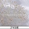 Accesorios para Arte de Uñas LZ Mismo Arte de Uñas Taladro Plano con Forma Aurora Champagne Polarizado Transparente Taladro Plano Decoración de Uñas Taladro