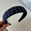 Linda tiara de coroa alta estilo coreano para mulheres, tiara versátil para lavar o rosto, estilo preguiçoso, bolinhas, para sair, presilha de cabelo, acessório de cabelo