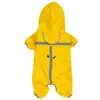 Capa de chuva para cachorro grande mais vendida da Amazon, capa de chuva refletiva para pet estilo capa, capa de chuva com capuz à prova de vento e à prova d'água para cachorro