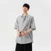 Camisas Retro a Cuadros de Manga Corta Nasa para Hombres y Mujeres, Diseño Holgado de Verano, Camisas y Chaquetas Casuales y Versátiles para Parejas