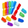 Estoque Disponível do Fabricante de Etiquetas Coloridas Graváveis para Cabos, Adesivos de Marcação para Fios e Linhas de Dados, Fita Mágica, Fixadores Transfronteiriços de Desenho Animado