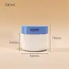 Frasco Doble Capa de PP para Crema Facial y Contorno de Ojos 50/100/200/300ml Frasco para Mascarilla de Barro Limpiador Frasco Dispensador para Crema Limpiadora de Maquillaje Mate