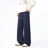 Pantalones deportivos de pierna ancha para hombre de otoño/invierno, pantalones casuales modernos estilo americano, talla grande, corte holgado, pantalones rectos adelgazantes