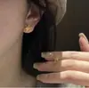 Brincos Populares de Floco de Neve Dourado, Brincos de Inverno de Alta Qualidade, Únicos e Exquisitos, Lindos Brincos de Estilo Coreano para Mulheres