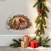 Ratón de Navidad Gato Agujero en la Puerta Pegatina de Pared Pegatina de Inodoro Pared de Fondo de Baño Decoración del Hogar Pegatina de Pared Autoadhesiva