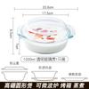 Tazón de vidrio para horno microondas doméstico con tapa, tazón para huevo al vapor con una tapa, olla de vidrio de borosilicato alto multiusos, venta al por mayor de fábrica