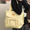 Bolsa de Dolor Simple Versátil de Gran Capacidad Versátil Bolsa de Bebé Transparente 20cm Estudiante Femenina Japonesa de Hombro Cruzado Chic