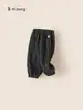 Bangxuan 2026 Invierno Ropa Infantil Forrada de Polar Pantalones para Niños Joggers Rayados Pantalones Largos para Niños Pantalones Deportivos Sueltos para Niños Pequeños